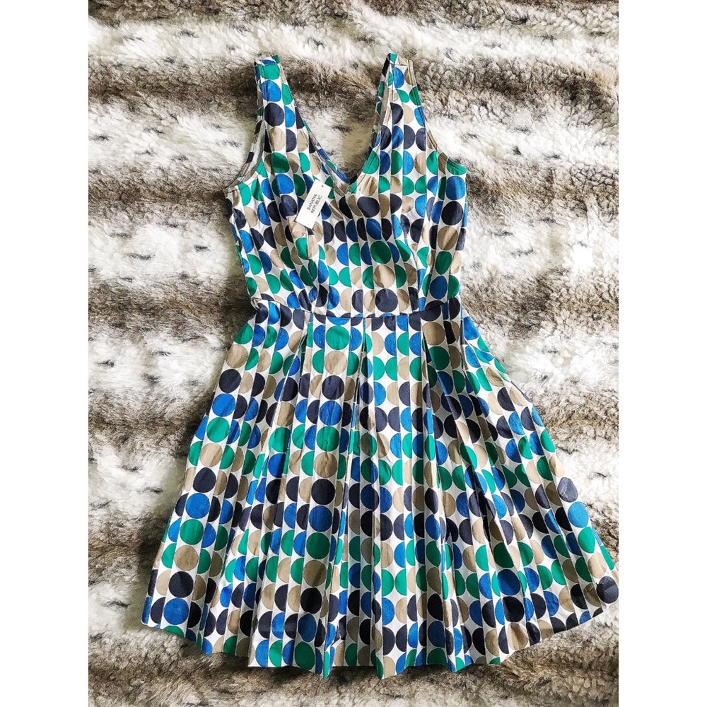 NWT• Banana Republic polkadot multi color dress - Picture 1 of 4